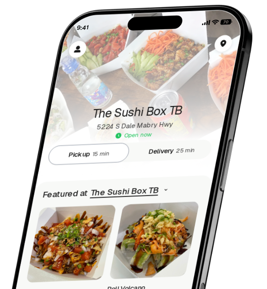 The Sushi Box TB app preview