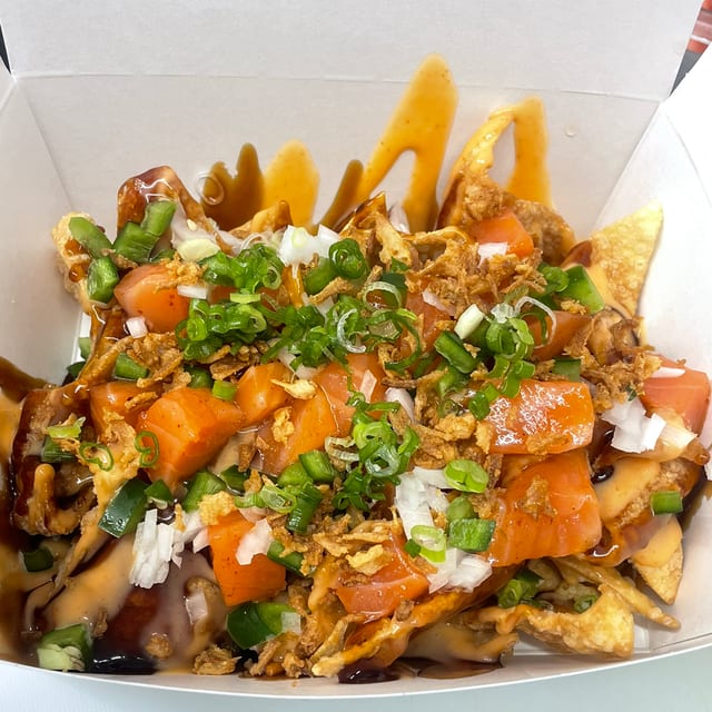 Salmon Nachos.