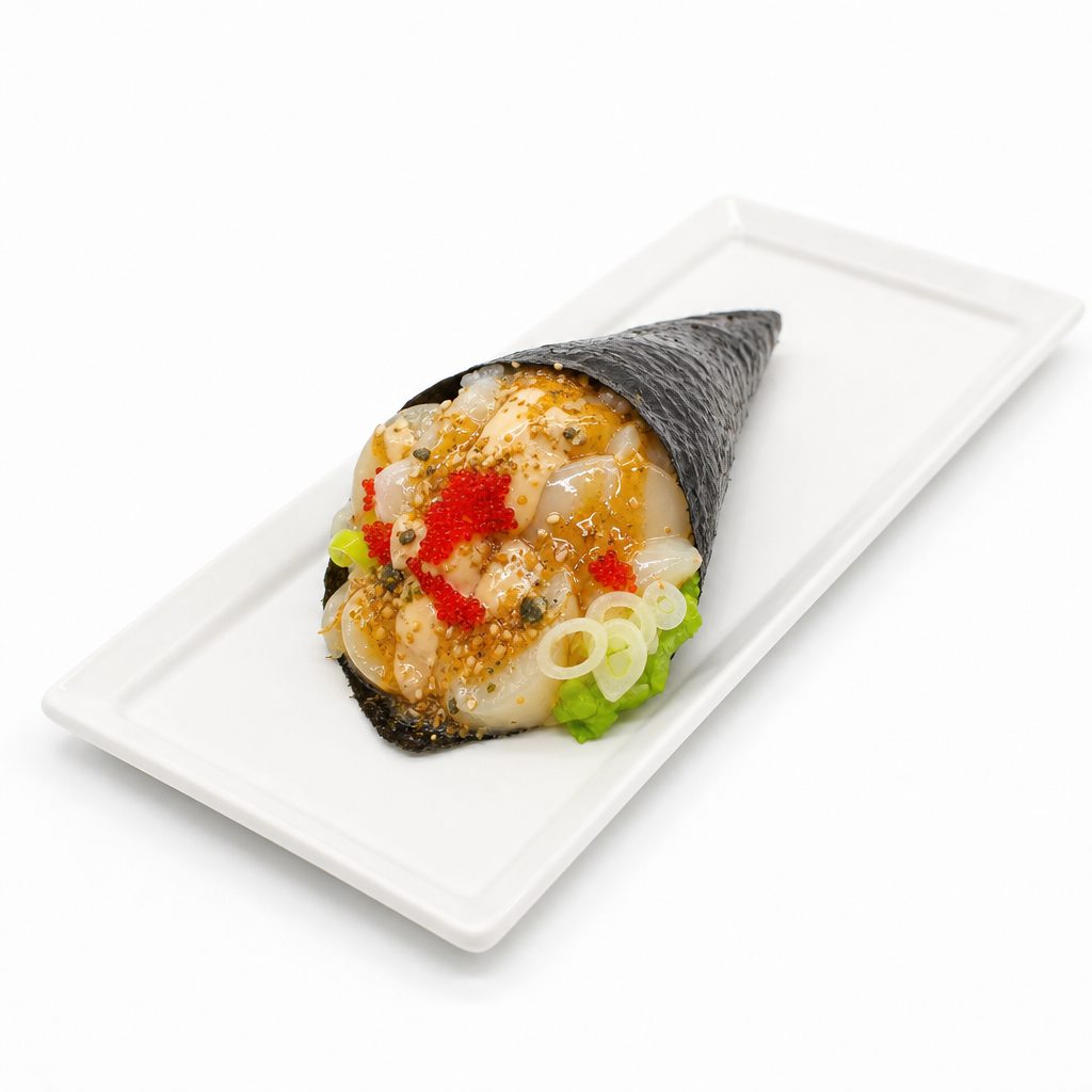 Scallop Temaki.