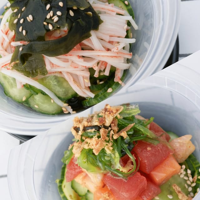 Sunomono salad.